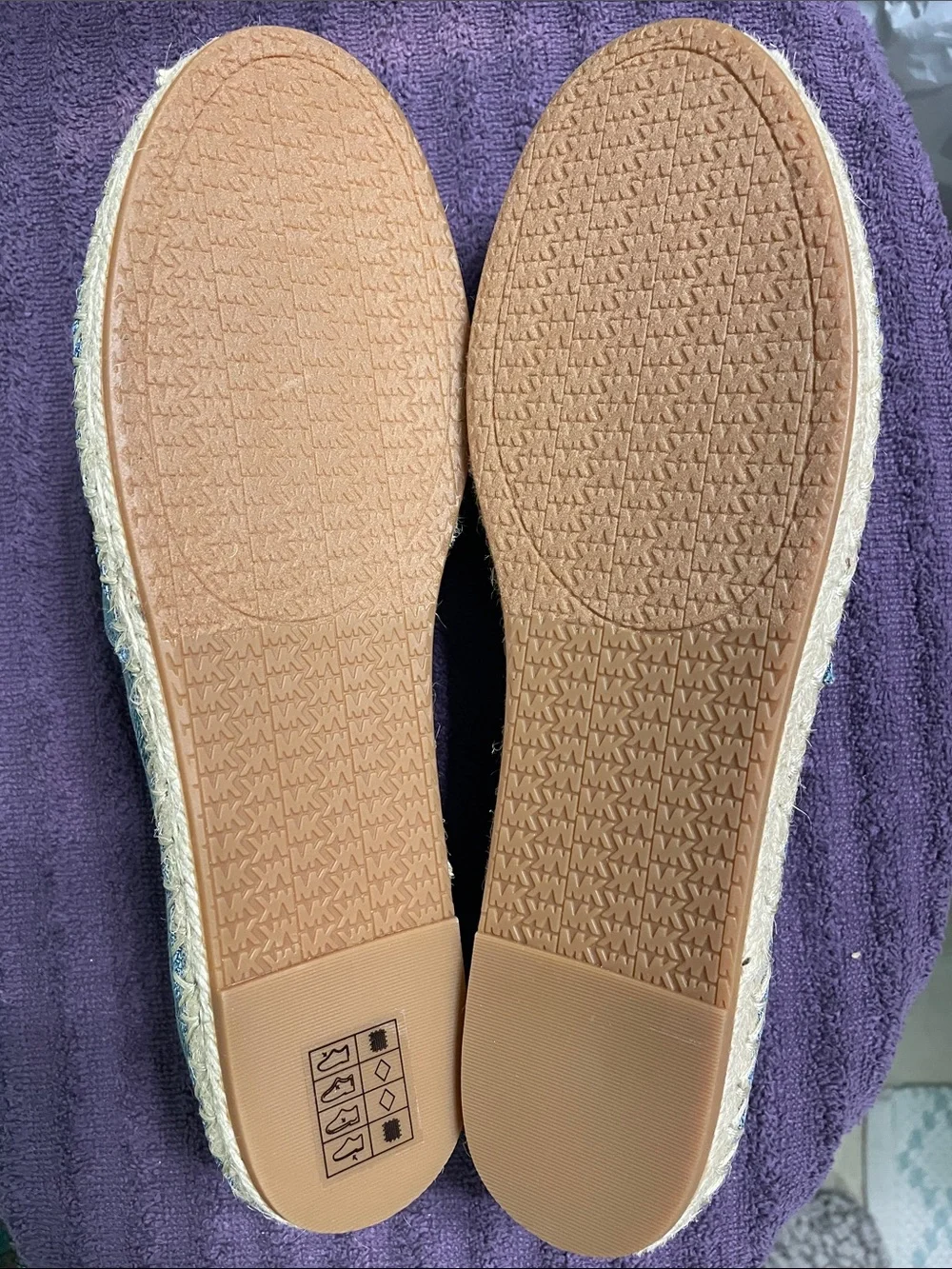 BRAND NEW!!!! Michael Kors Light Blue Denim Espadrille Flats